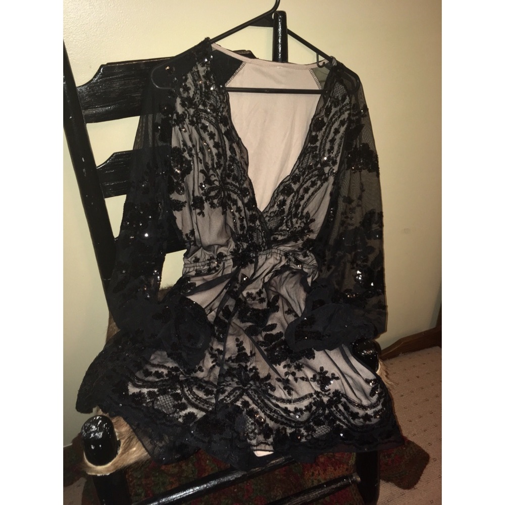 Sequined romper